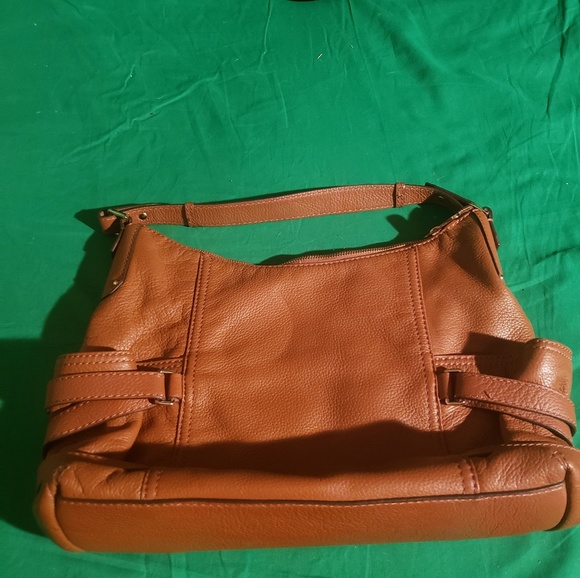 Michael Kors Tan Pebbled Leather Hobo with Buckles - Picture 3 of 7